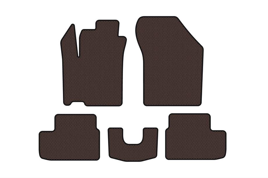 Opel Agila 2007–2015 Gumové rohože Carsuit (HB, hnedé) Image
