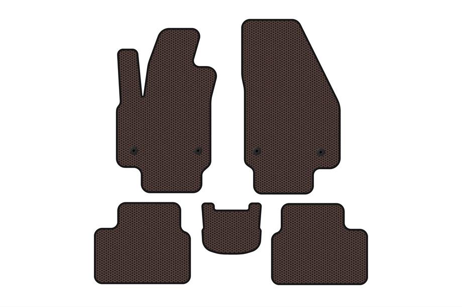 Opel Meriva 2010–2017 Gumové koberce Carsuit (Hnedé) Image