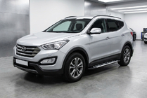 Hyundai Santa Fe 3 2012–2018 Bočné nášľapy Sunrise (2 ks, hliník) fotografia 1