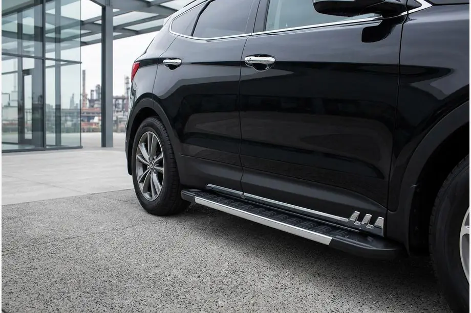 Hyundai Santa Fe 3 2012–2018 Bočné nášľapy RedLine V1 (2 ks, hliník) Image