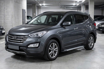 Hyundai Santa Fe 3 2012–2018 Bočné prahy Line (2 ks, hliník) fotografia 1