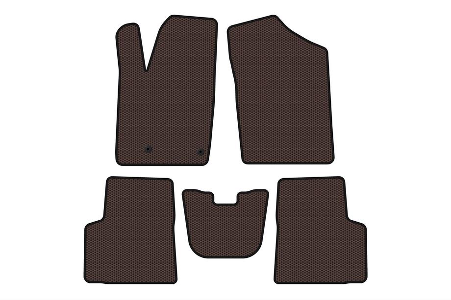 Peugeot Partner 1996–2008 Gumové koberce Carsuit (Hnedé) Image