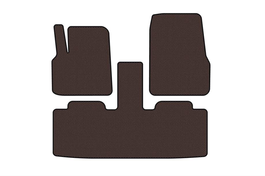Renault Espace 2002–2014 Gumové rohože Carsuit do interiéru (2 rady, 7-miestne, hnedé) Image
