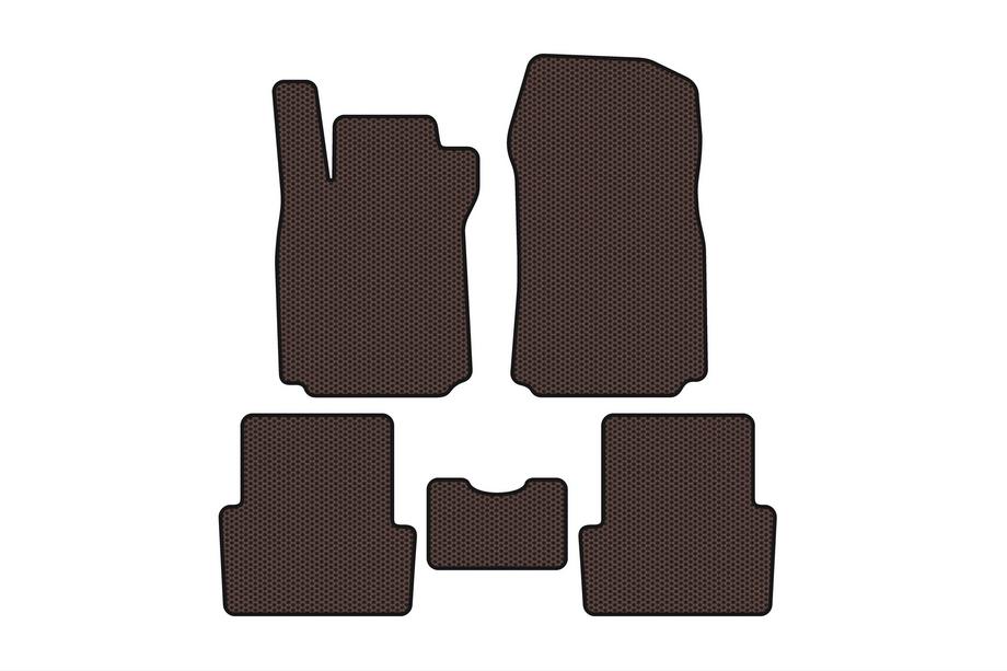 Renault Modus 2005–2012 Gumové koberce Carsuit (Hnedé) Image