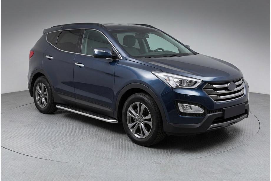 Hyundai Santa Fe 3 2012–2018 Bočné prahy Maydos V1 (2 ks, hliník ↗ nehrdzavejúca oceľ) Image