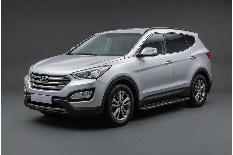 Hyundai Santa Fe 3 2012–2018 Bočné nášľapy Bosphorus Black (2 ks, hliník) Image