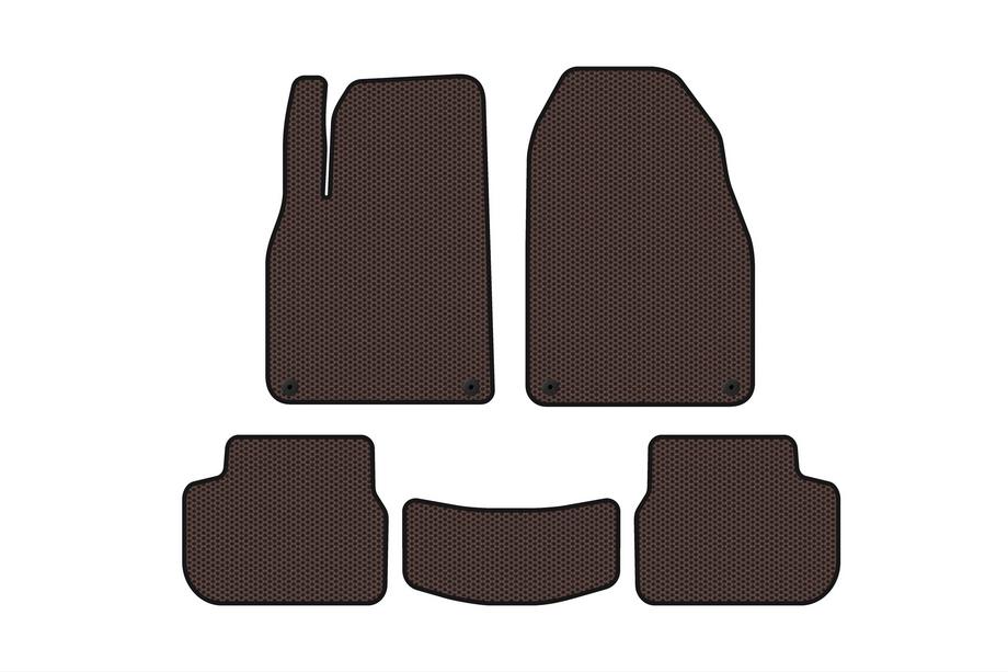 Saab 9-3 2002–2014 Gumové koberce Carsuit (Hnedé) Image