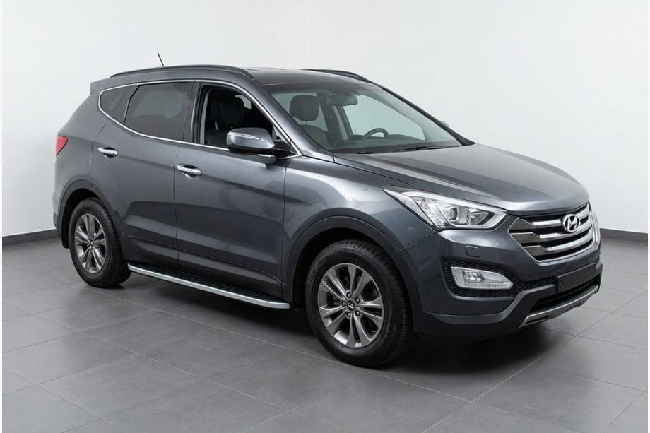 Hyundai Santa Fe 3 2012–2018 Bočné nášľapy Tayga Grey (2 ks, hliník) Image