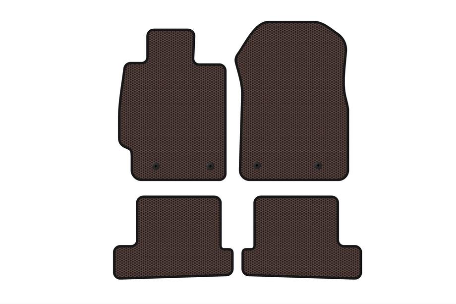Subaru BRZ 2012–2021 Gumové rohože do interiéru Carsuit (Coupé, hnedé) Image