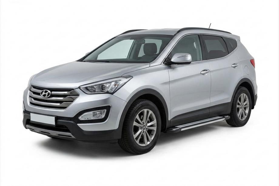 Hyundai Santa Fe 3 2012–2018 Bočné nášľapy Rainbow (2 ks, hliník) Image