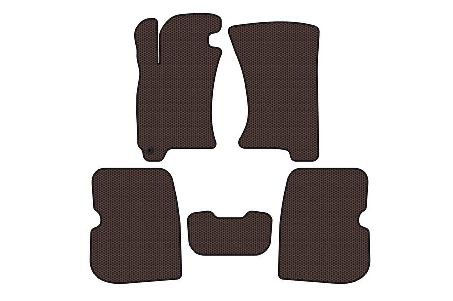 Subaru Forester 1997–2002 Gumové koberce Carsuit (Hnedé) Image