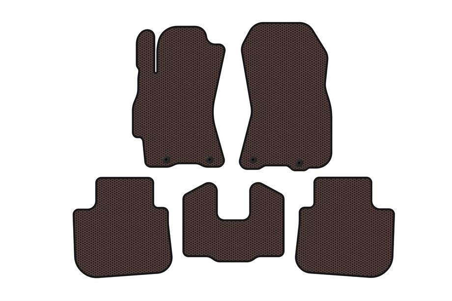 Subaru Outback 2009–2014 Gumové koberce Carsuit (Hnedé) Image