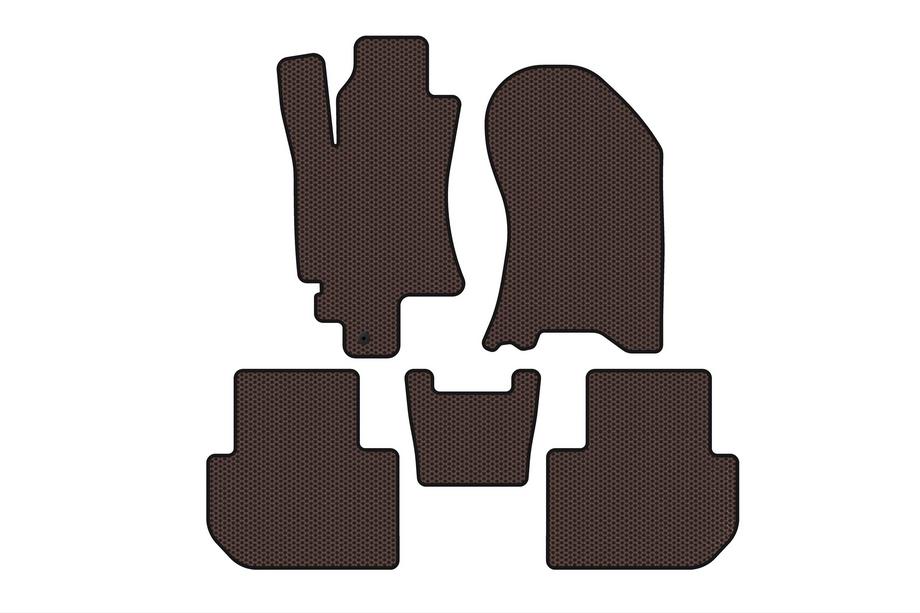 Subaru Tribeca 2005–2014 Gumové koberce Carsuit (Hnedé) Image