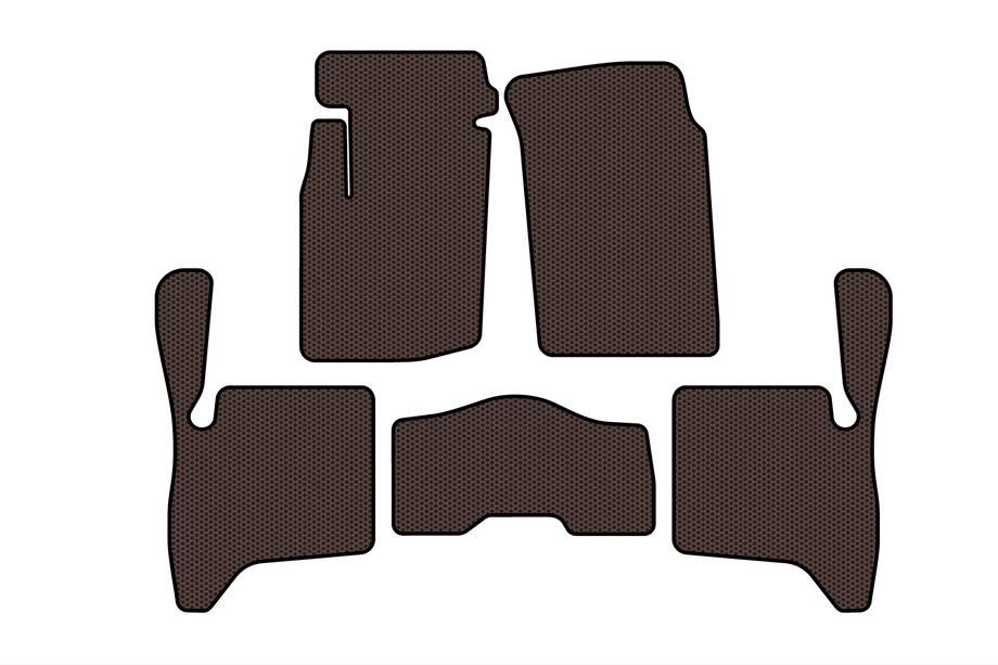 Suzuki Vitara 1998–2006 Gumové rohože Carsuit do interiéru (3-dverový, hnedé) Image