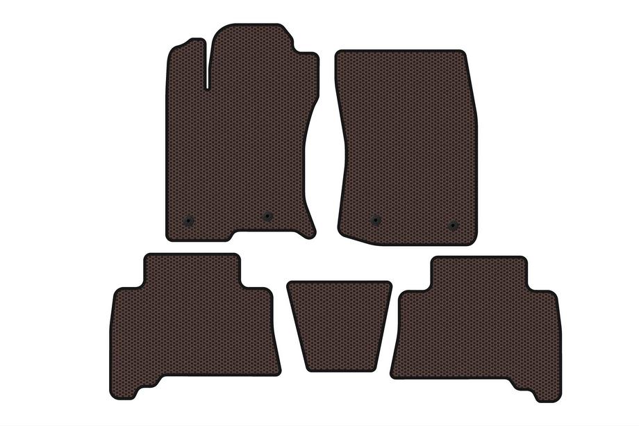 Toyota 4Runner 2009–2024 Gumené autokoberce Carsuit (2009-2014, hnedé) Fotografia 1