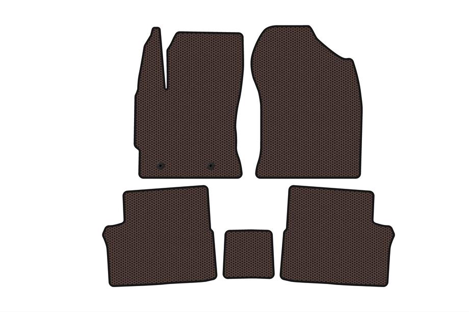 Toyota Auris 2012–2018 Gumové koberce Carsuit (Hnedé) Image