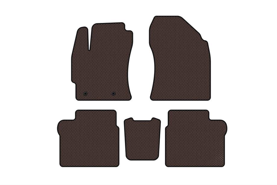 Toyota Corolla 2013–2019 Gumené rohože do interiéru Carsuit (2016-2019, SD, hnedá) Image