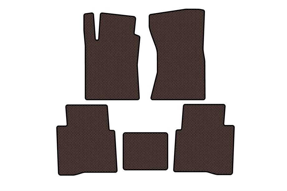 Toyota Fortuner 2006–2015 Gumové koberce Carsuit (Hnedé) Image