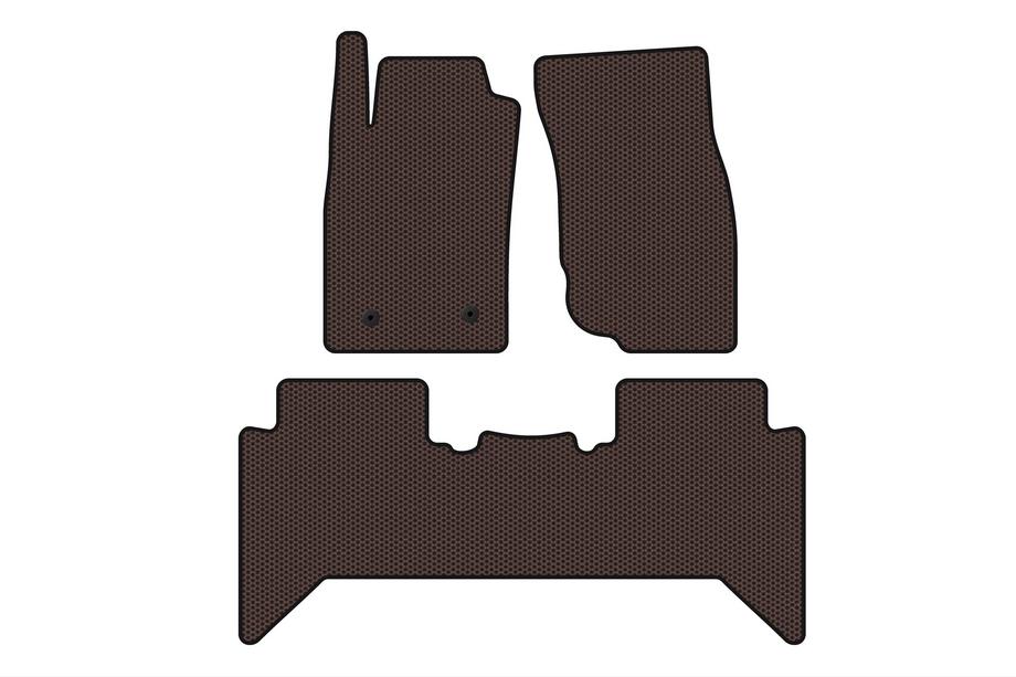 Toyota Hilux 2006–2015 Gumené koberce do interiéru Carsuit V2 (Hnedé) Image