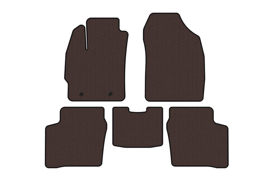 Toyota Prius 2003–2009 Gumové rohože Carsuit (LB, hnedé) Image