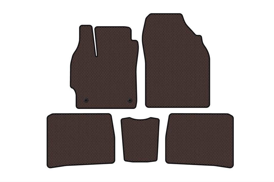 Toyota Prius 2009–2015 Gumové rohože Carsuit (LB, hnedé) Image