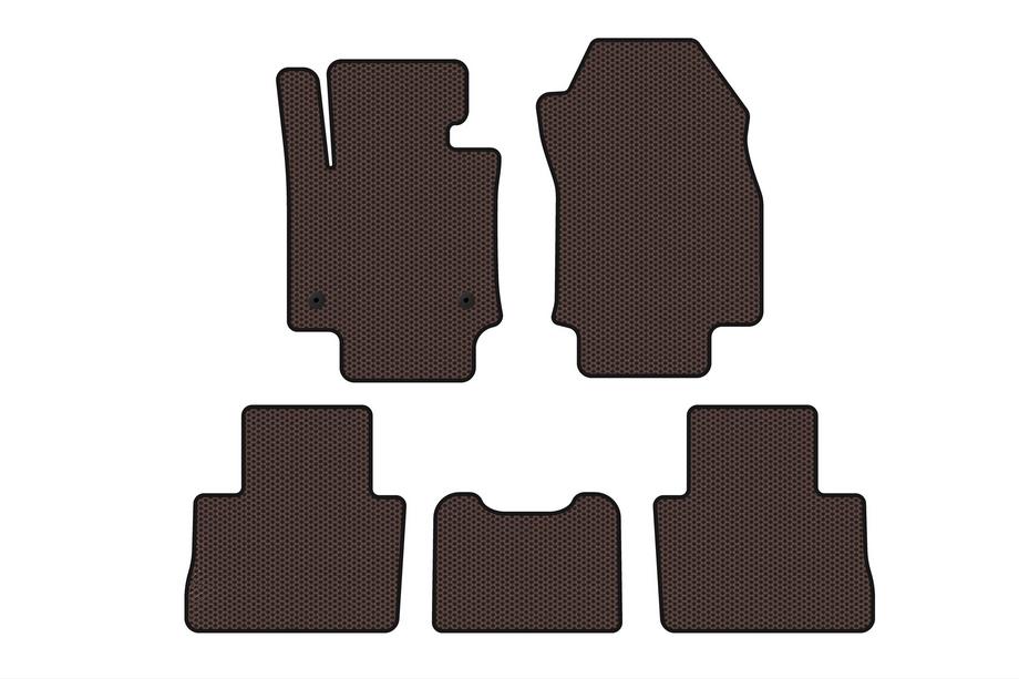 Toyota Rav 4 2019–2025 Gumové koberce Carsuit (Hnedé) Image