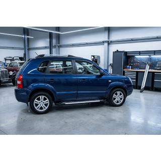 Bočné prahy Line (2 ks, hliník) Hyundai Tucson JM 2004– fotografia 1