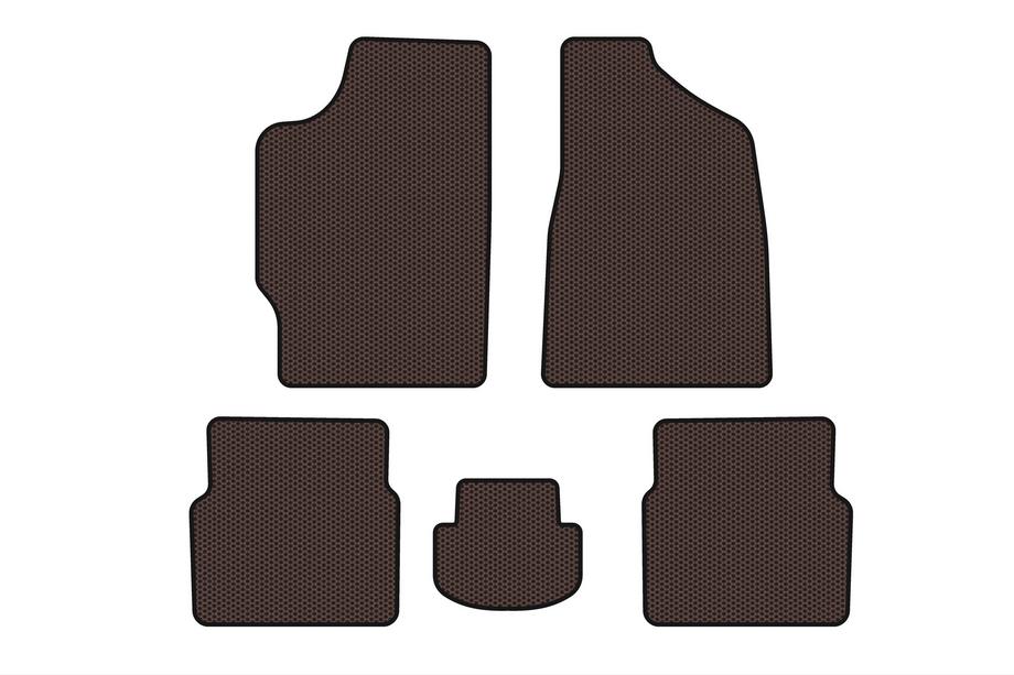 Audi 80 1978–1986 Gumové rohože do interiéru Carsuit (Sedan, hnedé) Fotografia 1