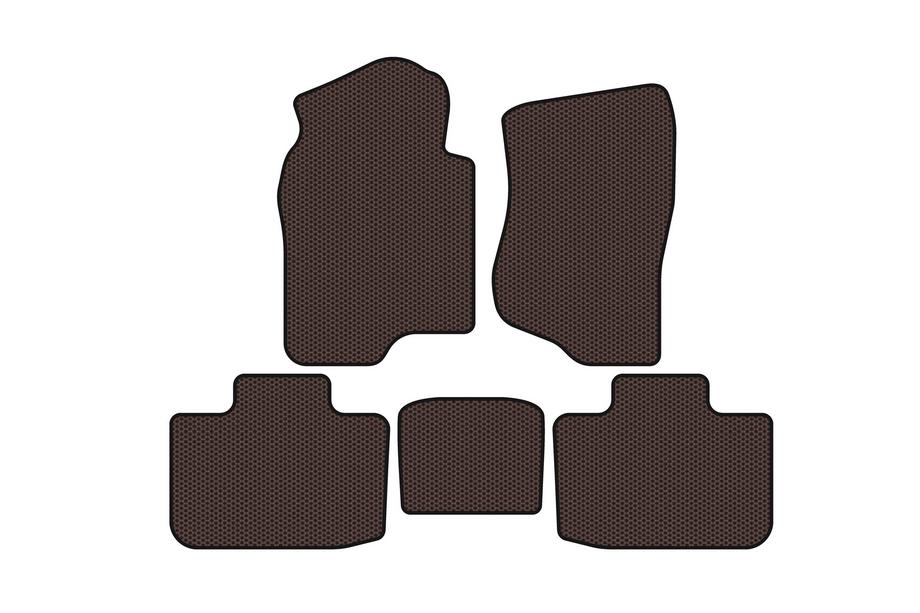 Cadillac Escalade 2007–2014 Carsuit gumové rohože do interiéru (2 rady, hnedé) Image