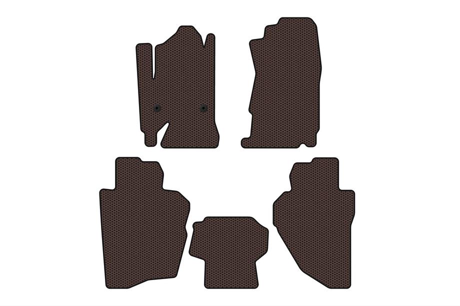 Chevrolet Silverado 2013–2019 Gumové koberce Carsuit (Hnedé) Image