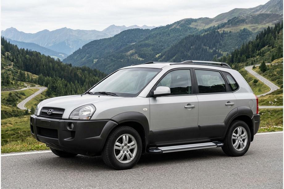 Hyundai Tucson JM 2004– Bočné nášľapy Rainbow (2 ks, hliník) Image