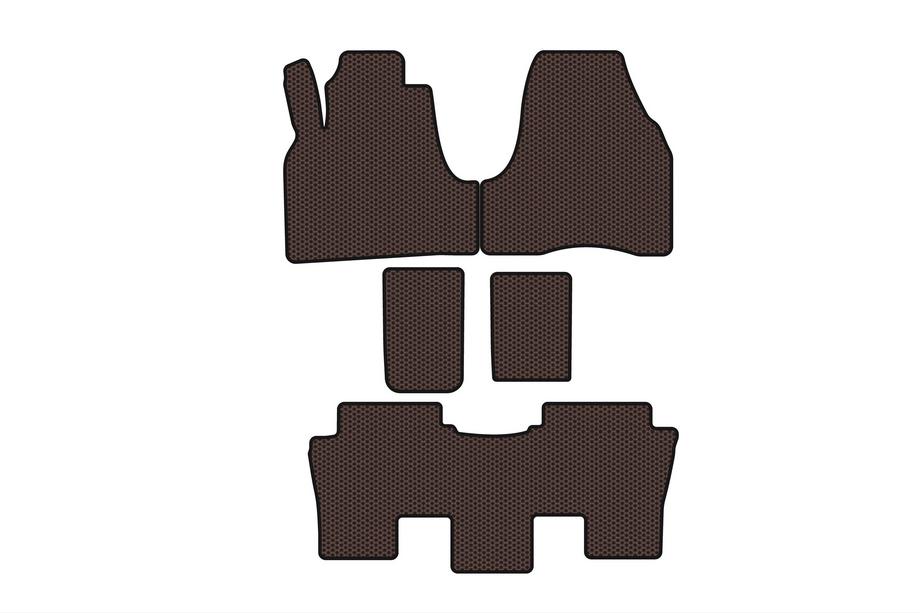 Citroen C-8 2002–2014 Gumové koberce Carsuit (Hnedé) Image