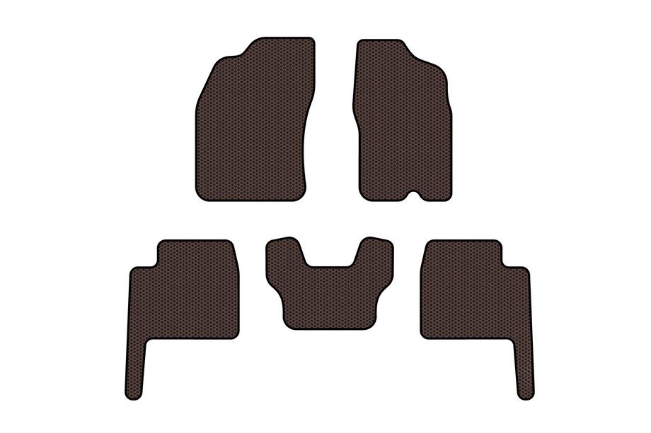 Dodge Durango 2004–2009 Gumové koberce Carsuit (Hnedé) Image