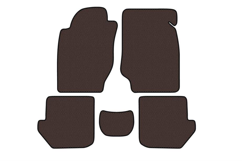 Toyota Rav 4 1996–2001 Gumové koberce Carsuit (Hnedé) Image