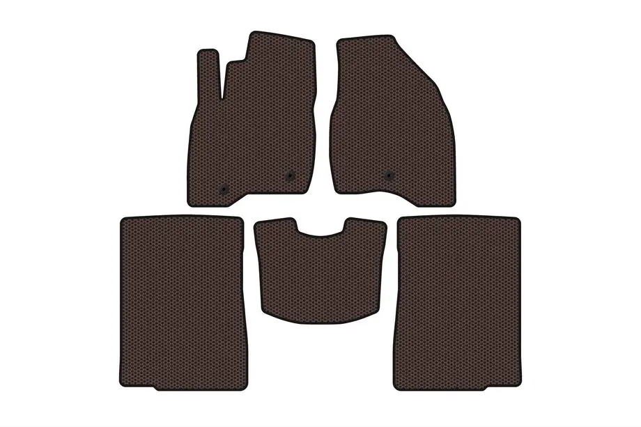 Ford Explorer 2011–2019 Gumené rohože Carsuit (2015-2017, 2 rady, 7-miestne, hnedé) Fotografia 1