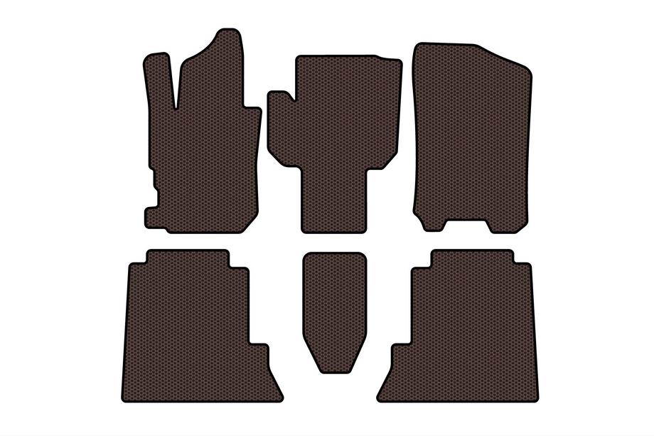 Honda FR-V 2004–2009 Gumové koberce Carsuit (Hnedé) Image