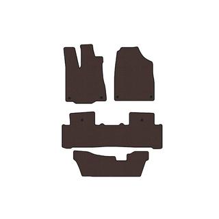 Gumené koberčeky Carsuit do interiéru (3 rady, hnedé) Acura MDX 2013–2020 fotografia 1