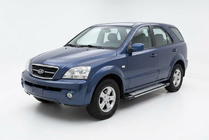 Kia Sorento I BL 2002–2009 Bočné nášľapy Rainbow (2 ks, hliník) fotografia 1