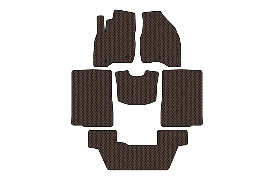 Ford Explorer 2011–2019 Gumové rohože Carsuit (2015-2017, 3 rady, 7-miestne, hnedé) Image