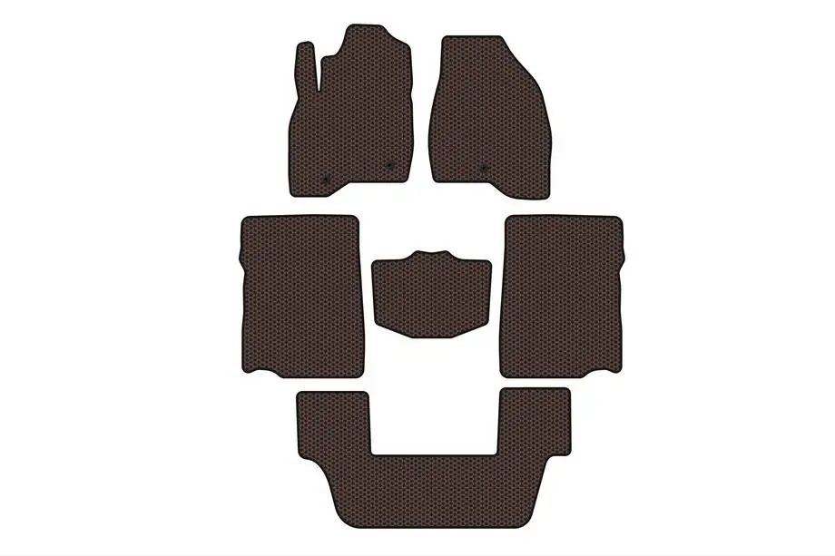 Ford Explorer 2011–2019 Gumové rohože Carsuit (2017-2019, 3. rad, 7-miestne, hnedé) Image