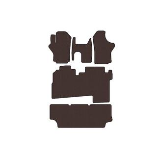 Gumené koberce do interiéru Carsuit (2004-2007, 3 rady, 8-miestne, hnedé) Hyundai H200, H1, Starex 1998–2007 fotografia 1