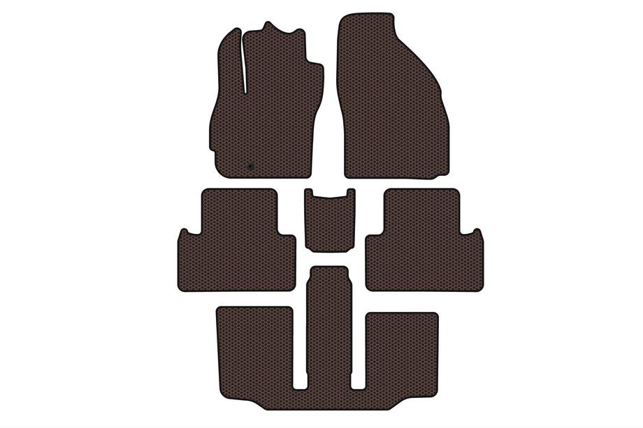 Mazda 5 2005–2009 Gumené rohože Carsuit (3 rady, 7-miestne, hnedé) Image