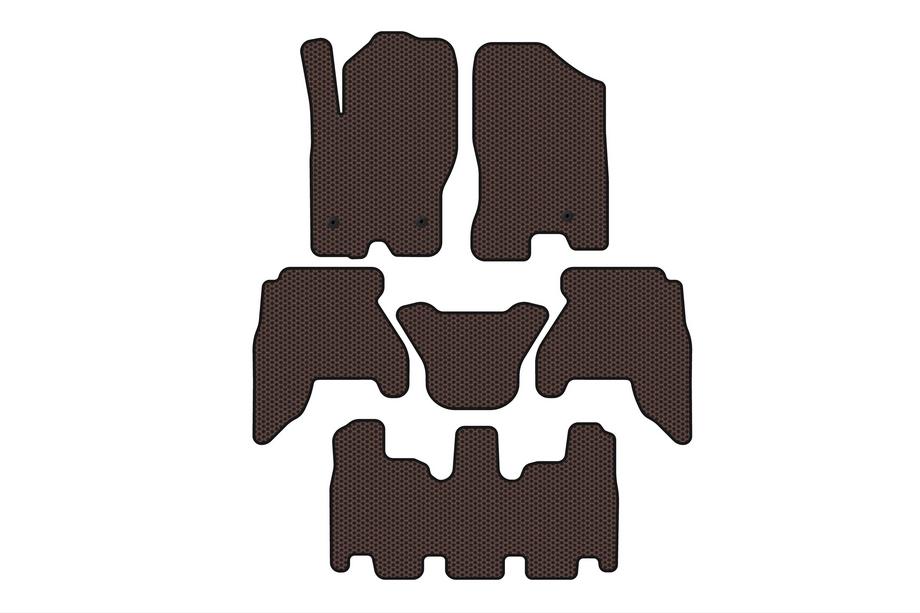 Nissan Pathfinder R51 2005–2014 Gumové autorohože Carsuit V1 (3 rady, hnedé, 2010-2014) Image