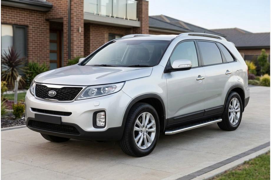 Kia Sorento II XM 2009–2014 Bočné prahy Maydos V1 (2 ks, hliník ↗ nehrdzavejúca oceľ) Image