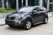 Kia Sportage 2010–2015 Bočné prahy Line (2 ks, hliník) fotografia 1