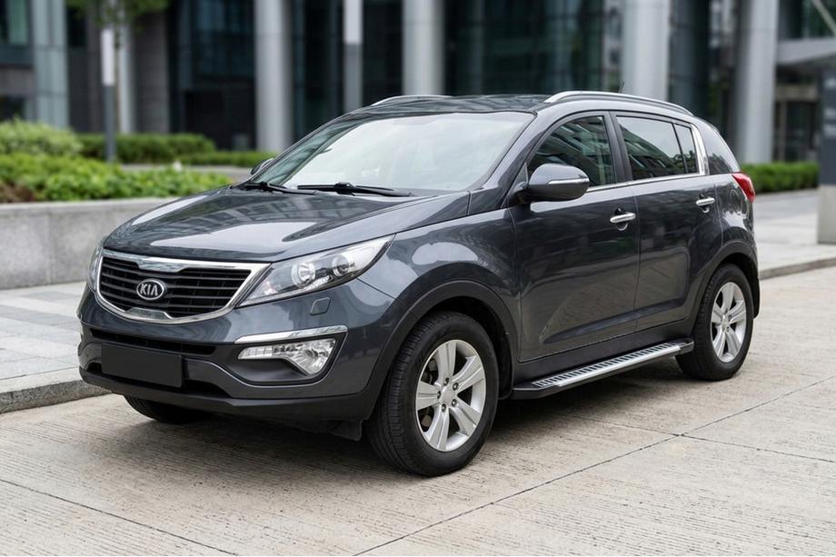 Kia Sportage 2010–2015 Bočné prahy Line (2 ks, hliník) Image