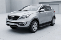 Kia Sportage 2010–2015 Bočné nášľapy Bosphorus Black (2 ks, hliník) fotografia 1