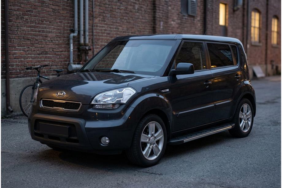 Kia Soul I 2008–2013 Bočné nášľapy Duru (2 ks, hliník) Image