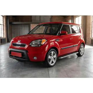 Bočné prahy Maydos V1 (2 ks, hliník ↗ nehrdzavejúca oceľ) Kia Soul I 2008–2013 fotografia 1