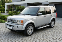 Land Rover Discovery III 2004–2009 Bočné nášľapy Allmond Grey (2 ks, hliník) fotografia 1